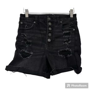 American Eagle Black Ne(x)t Level Curvy Super Hi-Rise Shortie 6
